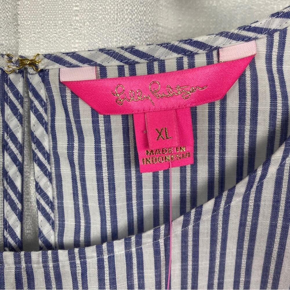 Lilly Pulitzer Blue Thistle Ellis Top Sz.XL NWT - Picture 5 of 12